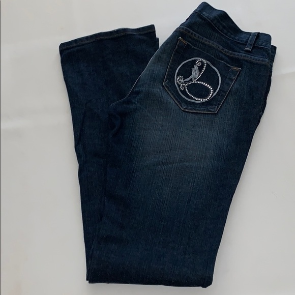 Rare Bebe Rhinestone Logo Jeans - Picture 6 of 6